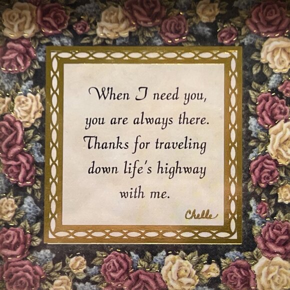 Vintage Friendship Poem Framed Art 4x4 Desktop Tabletop Keepsake Collection - Picture 2 of 8